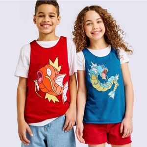 Pokémon x Target Youth Size XL Kids Reversible Jersey Magikarp Gyarados NWT